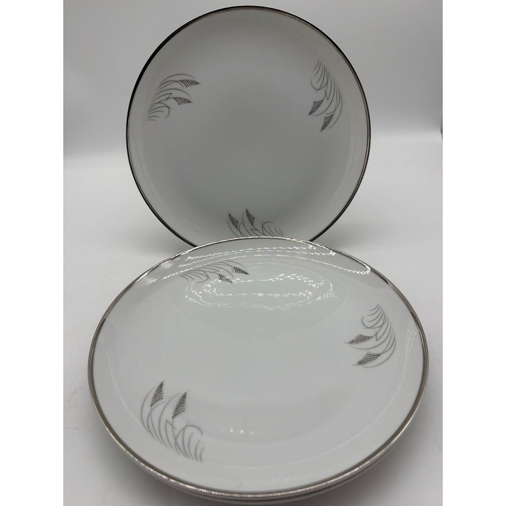 Fukagawa Arita #706 Moon Glow Set Of 3 Dinner Plates 10 1/4"‎ Japan